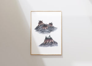 Leatherwing Chrysalis - Unframed Watercolour Painting