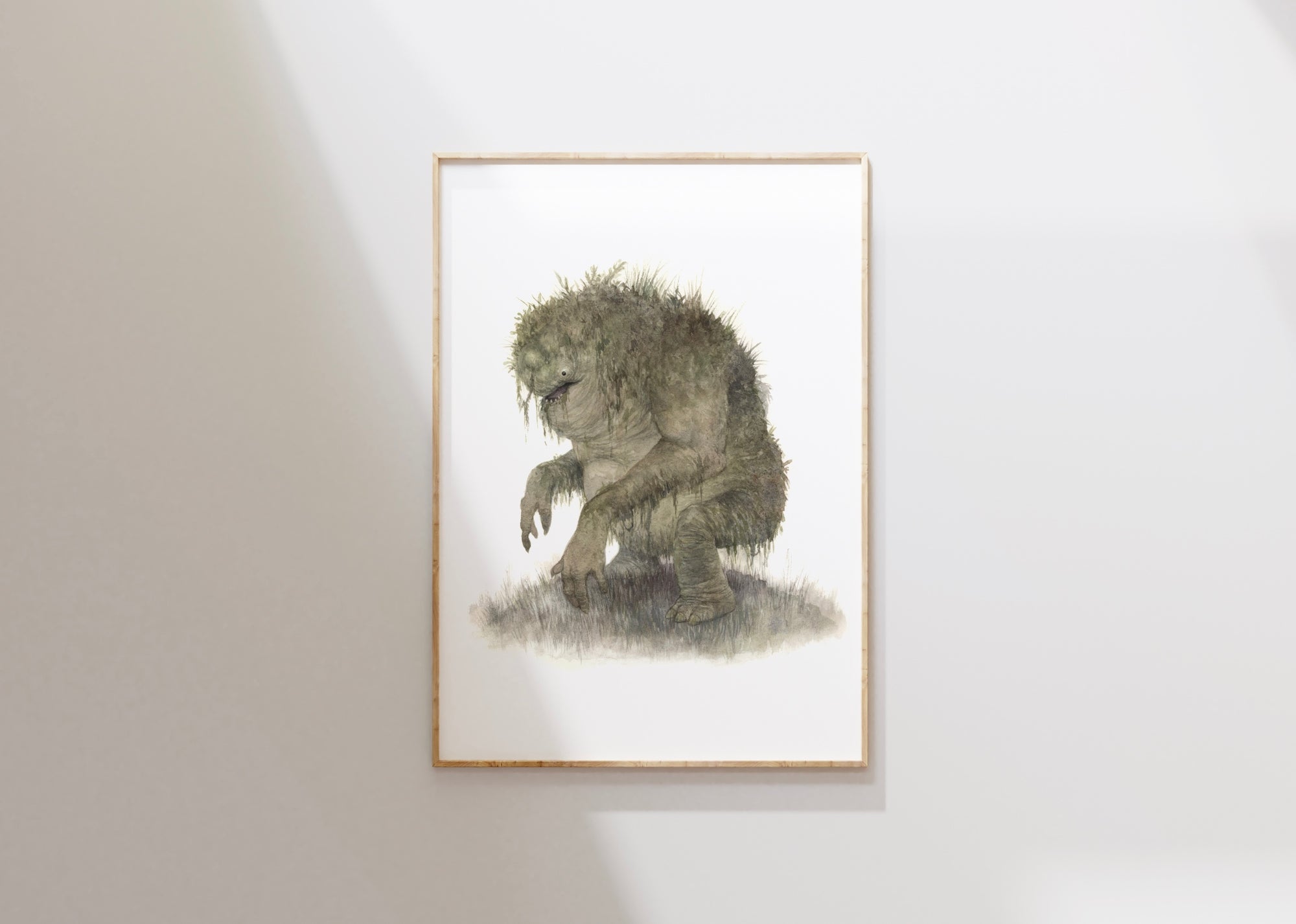 Swamp Troll - Unframed Watercolour Painting