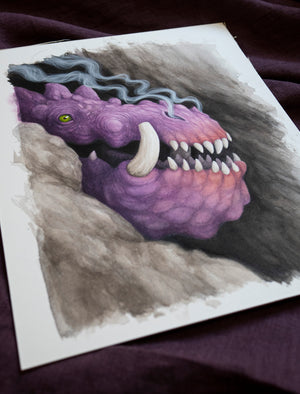 Cave Dweller - Unframed Original Watercolour Painting