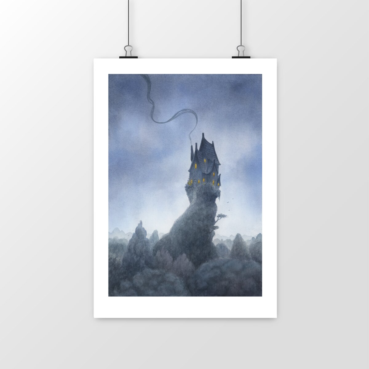 Dusk At The Wizard's Keep - Art Print